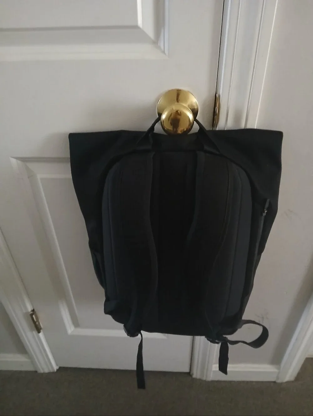 Bellroy Black Roll-Top Daypack Backpack